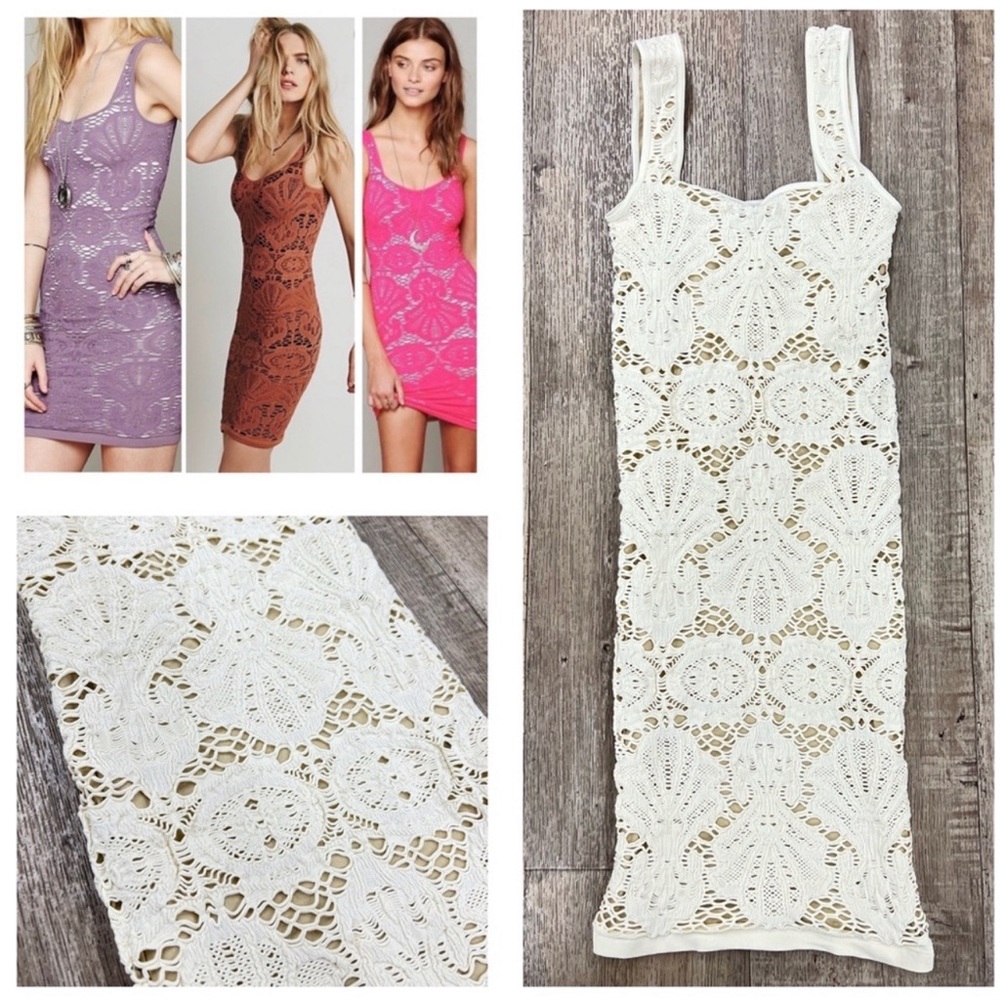 Free People Medallion Crochet Dress